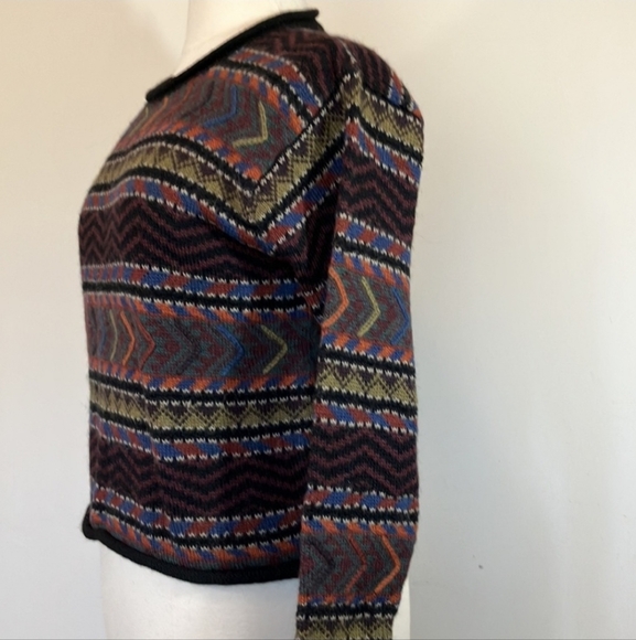 Peruvian Connection alpaca crewneck knitted pullover sz L. - Picture 2 of 5